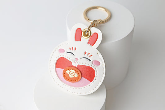 Pet Name Tracker Holder - Bunny Charm 兔兔守福