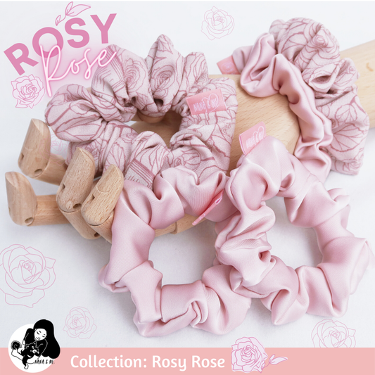 Scrunchies - Rosy Rose