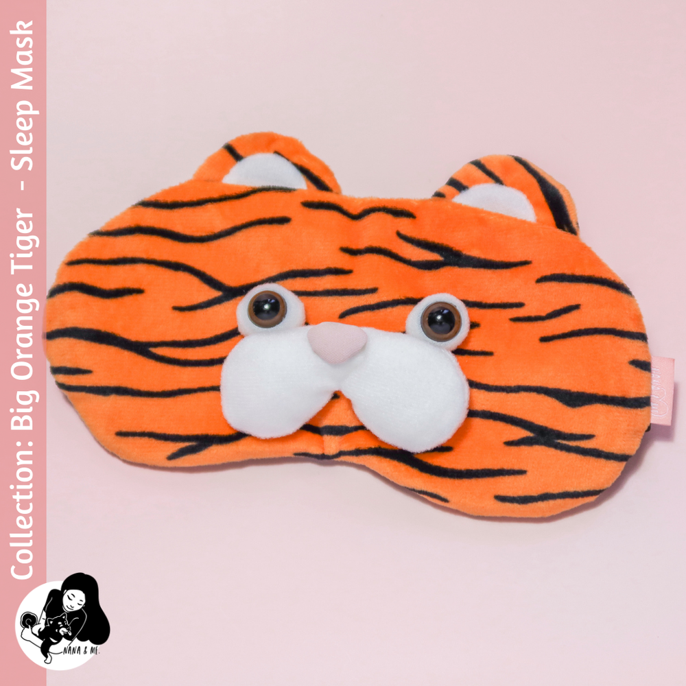 Sleep Mask - Big Orange Tiger